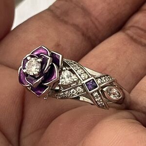 Vancaro Silver Rose Ring